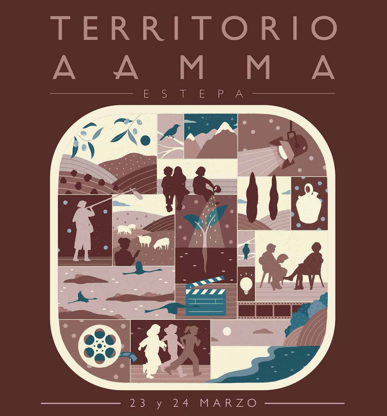 Cartel de Territorio AAMMA - Estepa